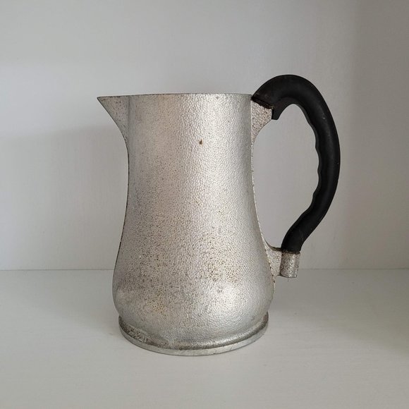 Knightcore Vintage Hammered Metal Pitcher Carafe - Picture 3 of 11